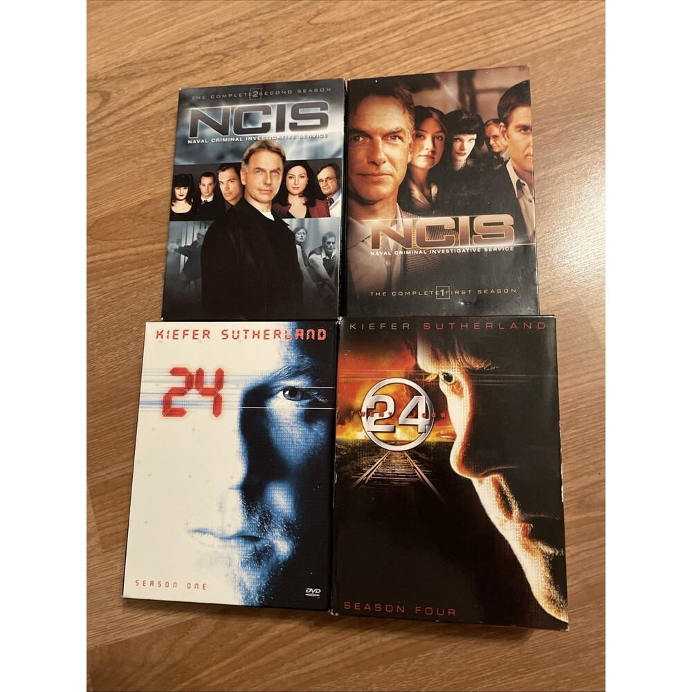 • NCIS Seasons 1 2 & 24 Seasons 1 4 TV Series DVD Box Set Lot Action Crime Drama
